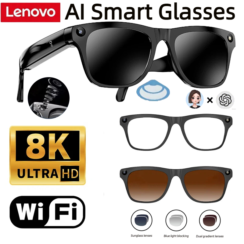 Smart Glasses Lens - نظارات ذكية لينوفو بذاكرة 32 جيجابايت