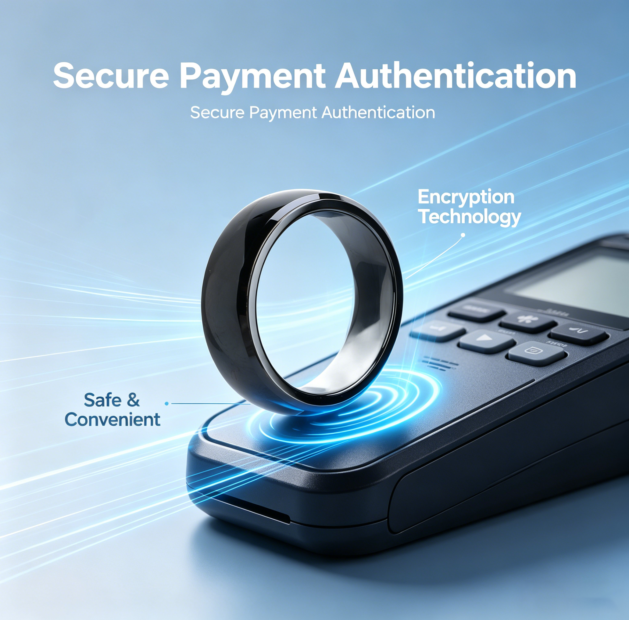 Smart Ring Nfc Pay - خاتم ذكي من السيراميك بالكامل مزود