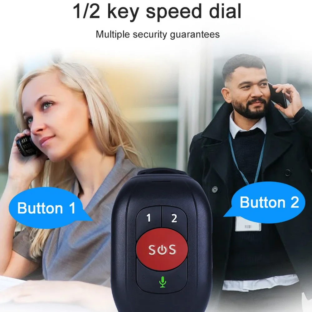 المسنين 4G LTE SOS ساعة GPS تت - مراجعة Fall Detection Watch وسعره