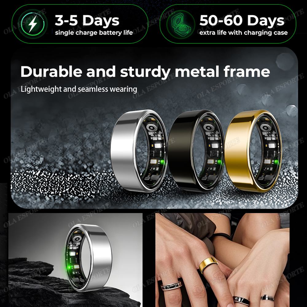 خاتم ذكي جديد R09 للرجال والنس - مراجعة Temperature Ring Skin وسعره