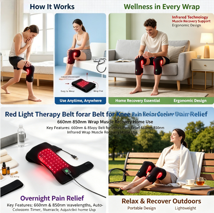 حزام العلاج بالضوء الأحمر الذك - مراجعة Smart Knee Wrap وسعره