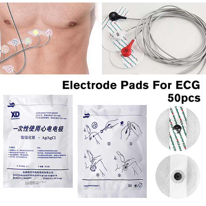 50 قطعة/الحقيبة القطب التصحيح  - مراجعة Ecg Patch Monitor وسعره