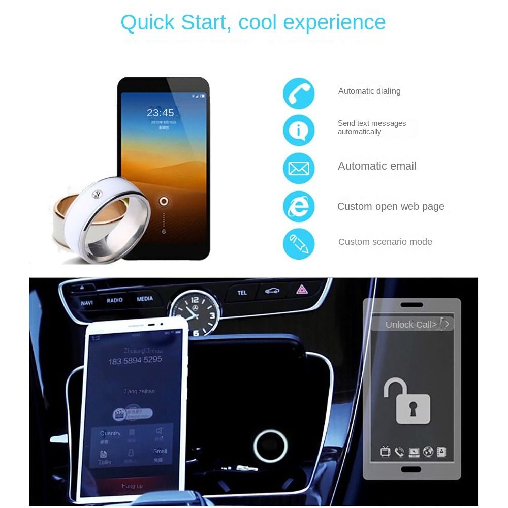 حلقة ذكية NFC يمكن ارتداؤها لل - مراجعة Smart Ring Nfc Pay وسعره