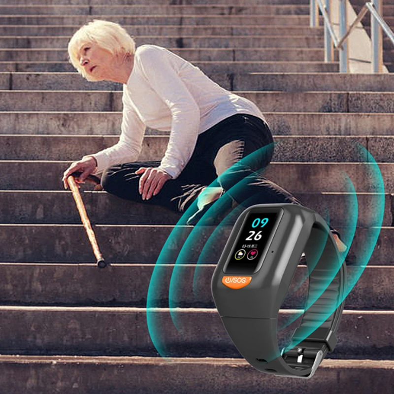 أحدث المسنين 4G ساعة ذكية الرج - مراجعة Fall Detection Watch وسعره