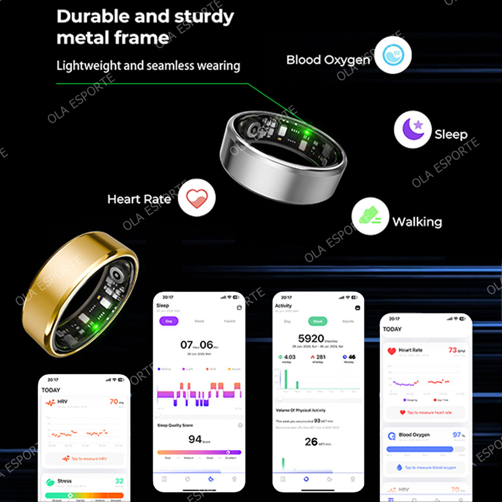 خاتم ذكي R09 للرجال والنساء مع - مراجعة Temperature Ring Skin وسعره