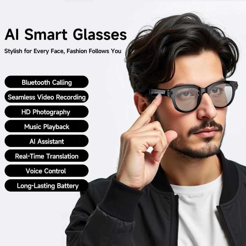 نظارات ذكية بتقنية الذكاء الاص - مراجعة Smart Glasses Lens وسعره