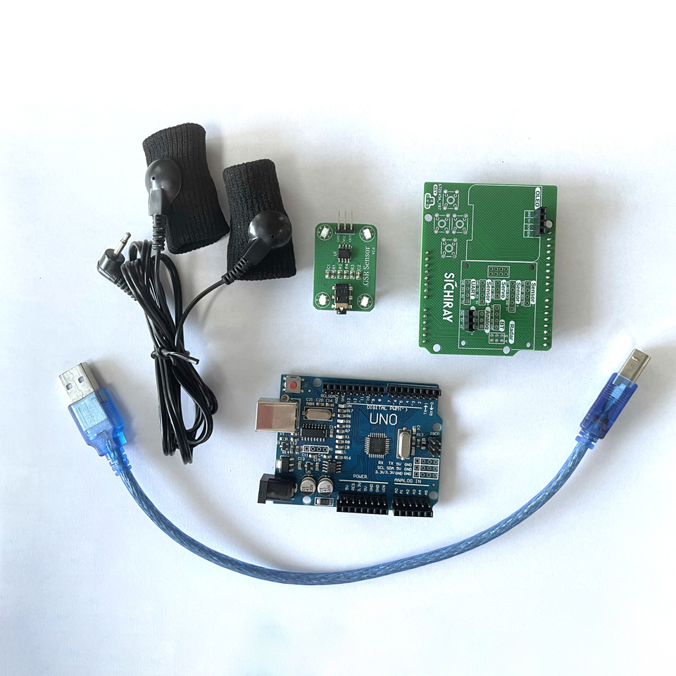 كلفاني الجلد الاستجابة طقم الا - مراجعة Galvanic Skin Sensor وسعره