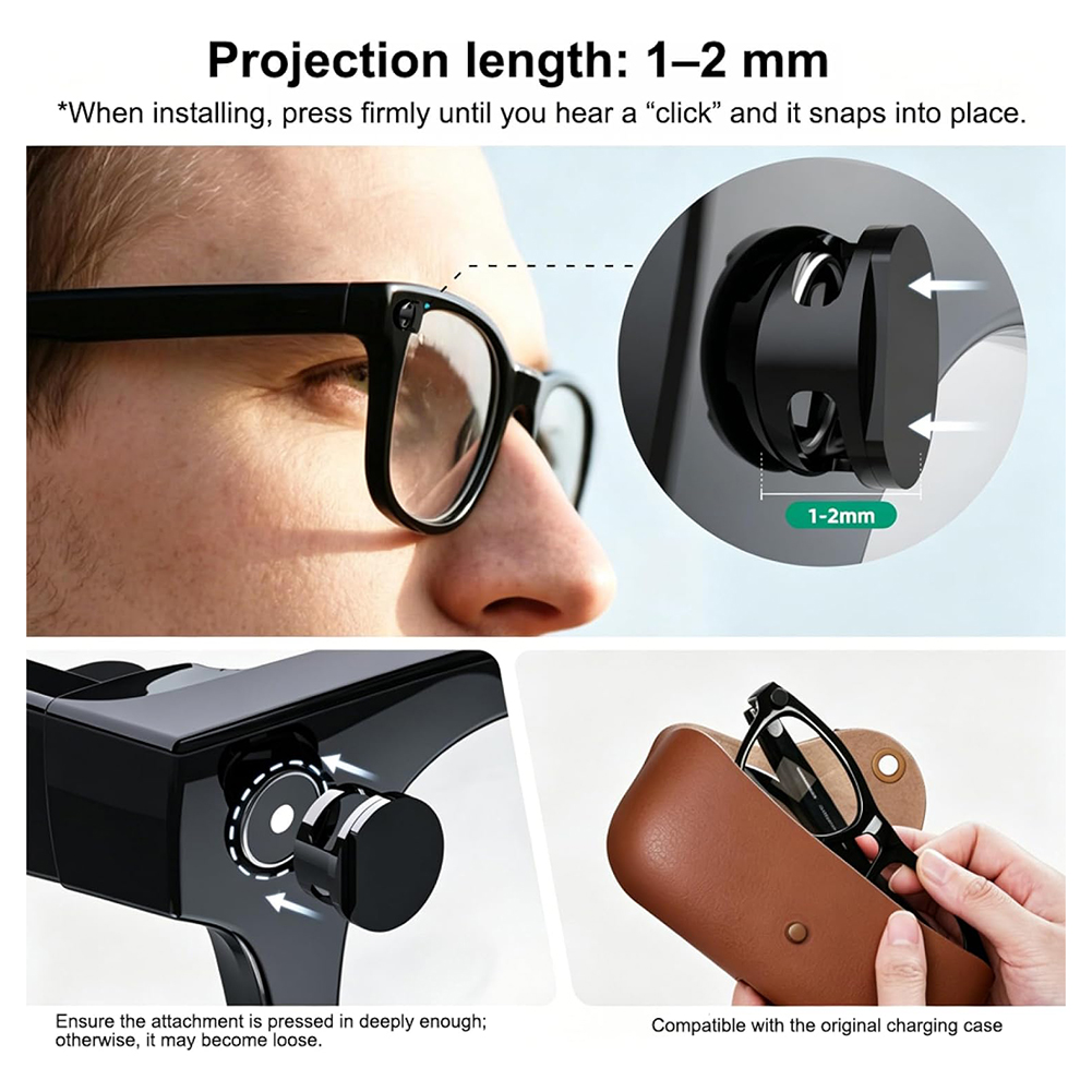2026 غطاء خفيف LED حاصرات ضوء  - مراجعة Smart Glasses Lens وسعره